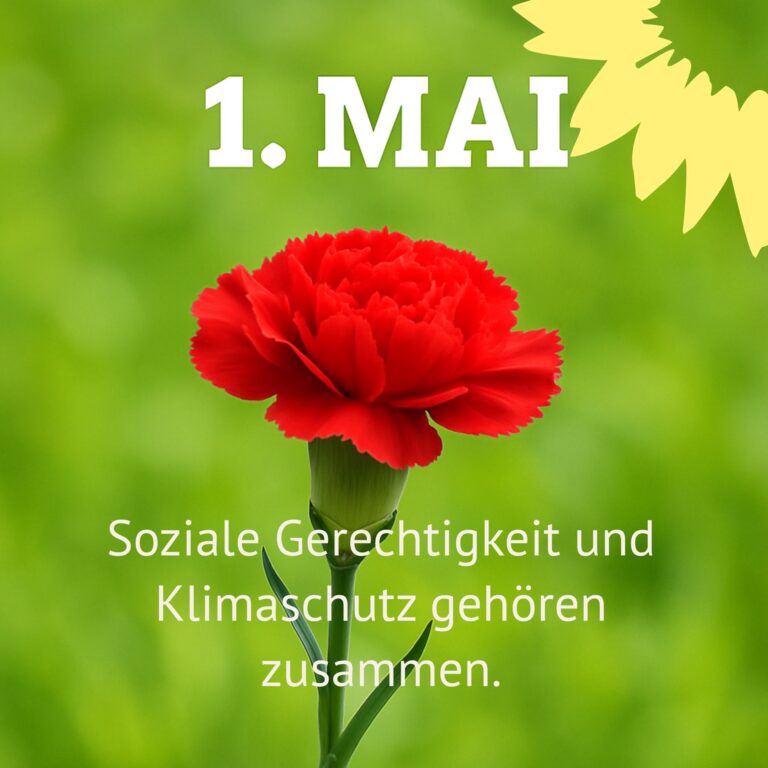 1. Mai – faire Löhne mit Gewerkschaftsgrün